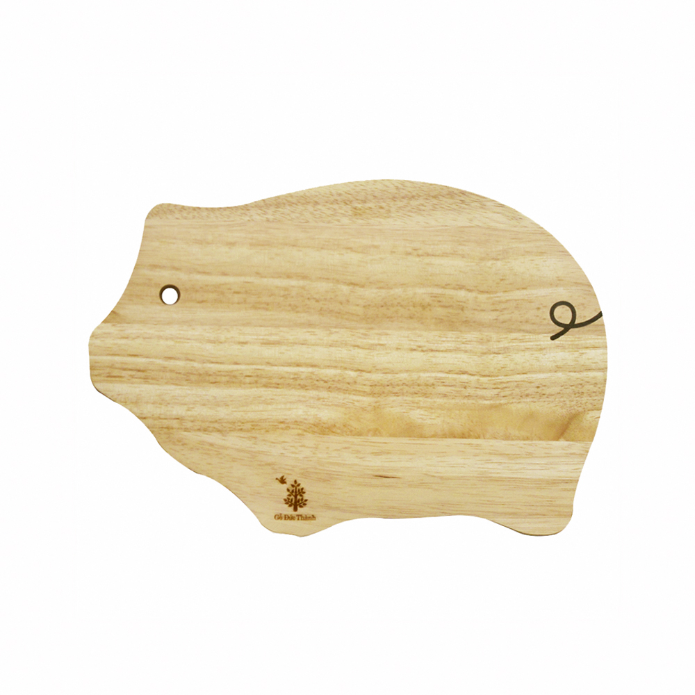 Thớt gỗ hình heo - Gỗ Đức Thành - 05321