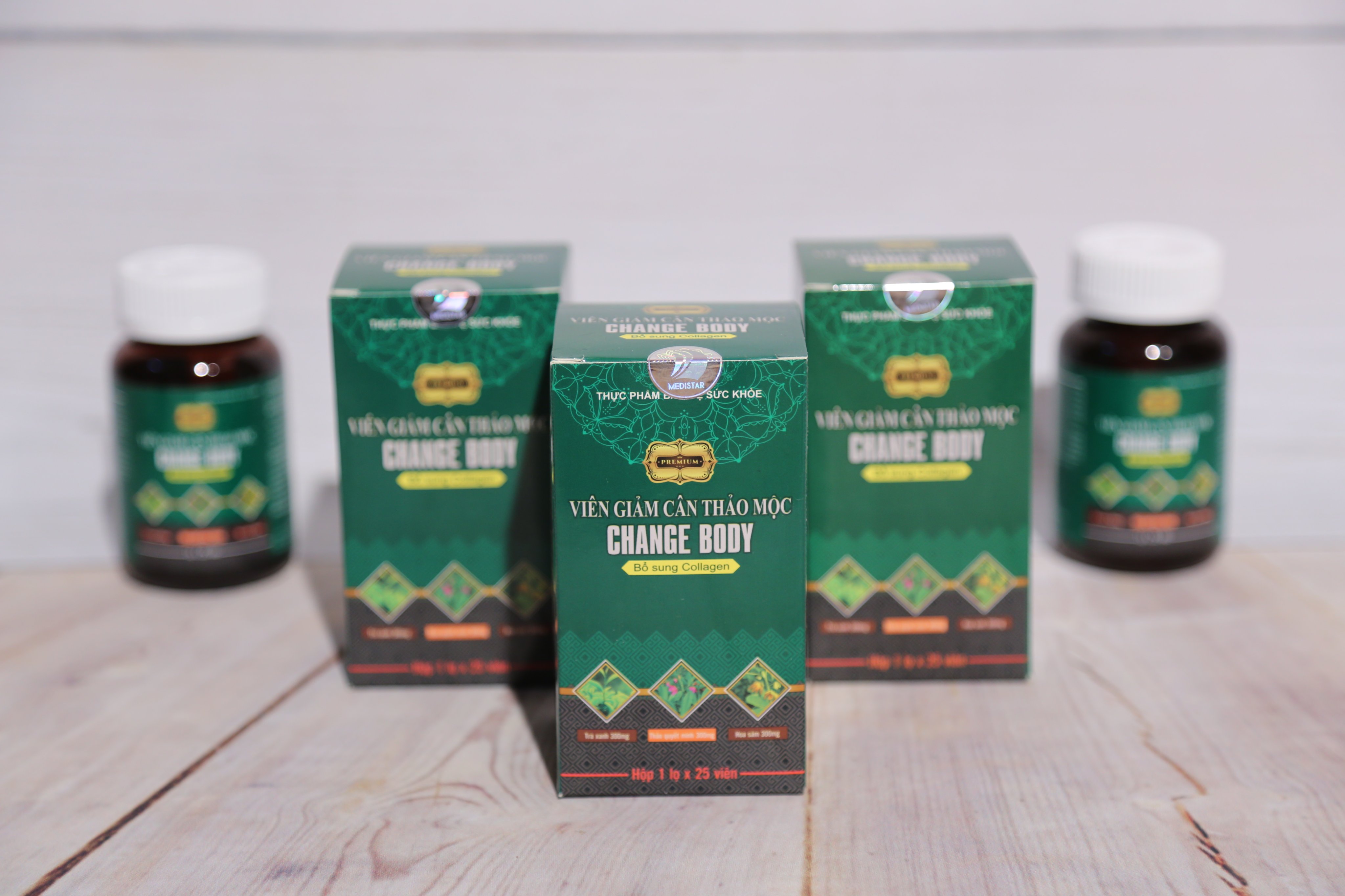 [ Combo 3 hộp ] Viên giảm cân thảo mộc Change Body