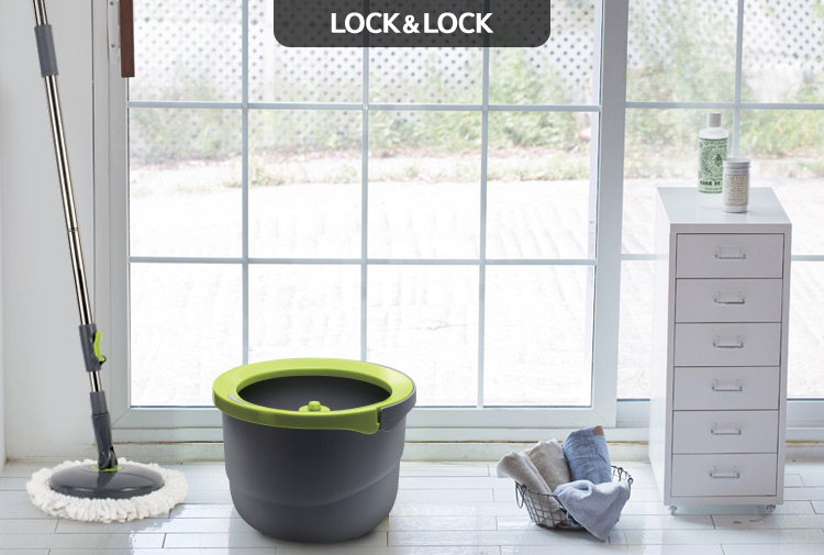 Cây lau nhà xoay tay mini Ettom Lock&Lock ETM498