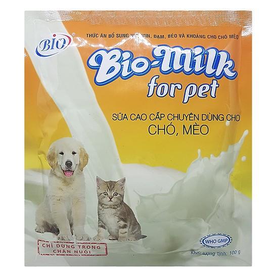 Sữa Dinh Dưỡng Cao Cấp Dành Cho Chó Mèo Bio Milk For Pet 100Gam