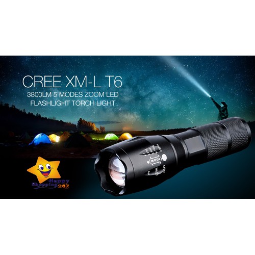 [HCM]ĐÈN PIN SIÊU SÁNG AMY XML T6 - Công Nghệ Nhật Bản - Tặng Bộ sạc và pin sạc