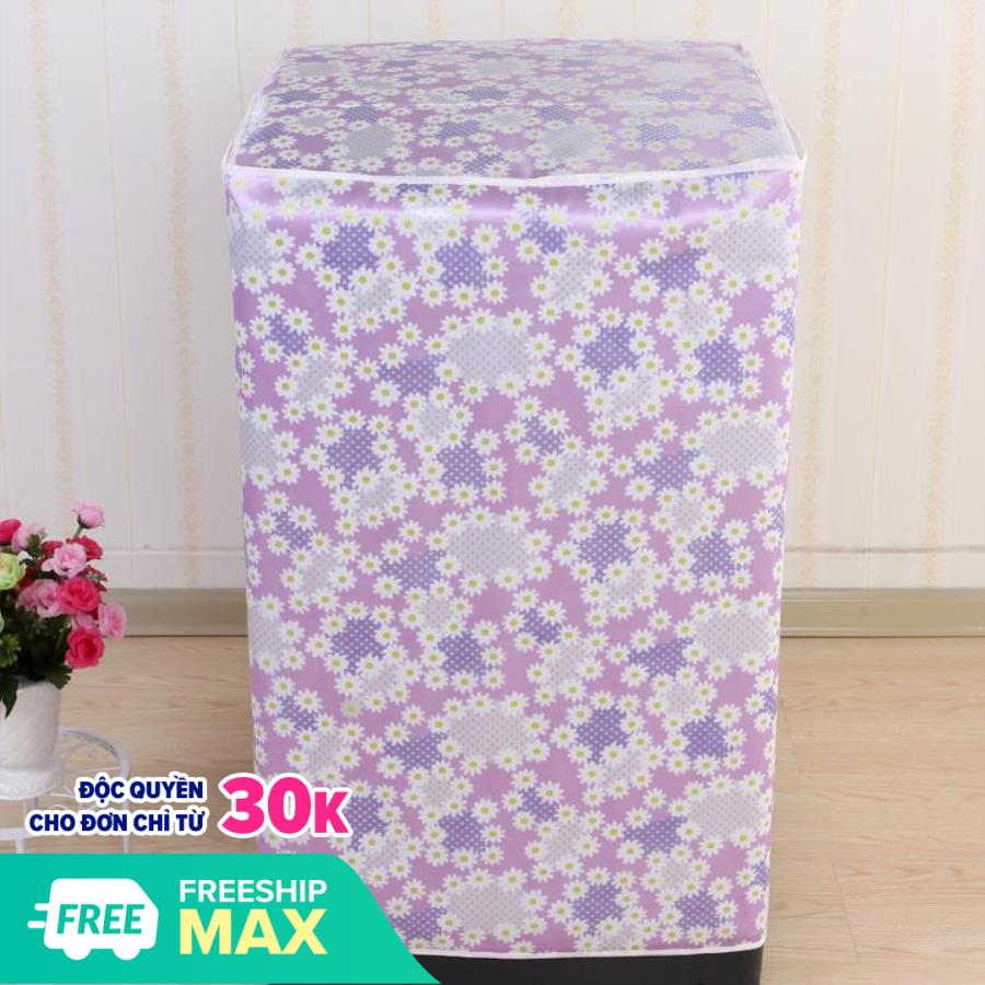 Áo Trùm Máy Giặt Cửa Trên Vải Dù Size 12 - 15kg - Kara House ( Hoa Văn Bông ) - PHU HIEN - Gia Phú Lock Store