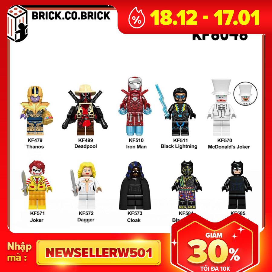 KF 6046 - Đồ Chơi Lắp Ráp Và Mô Hình Minifigure Siêu Anh Hùng Và Nhân Vật Phản Diện Của Marvel Và Dc