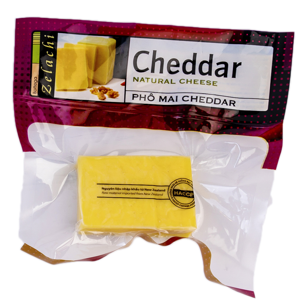 Phô mai Cheddar Bottega Zelachi 100g - Chỉ giao Tp.HCM - Giao nhanh trong 2h