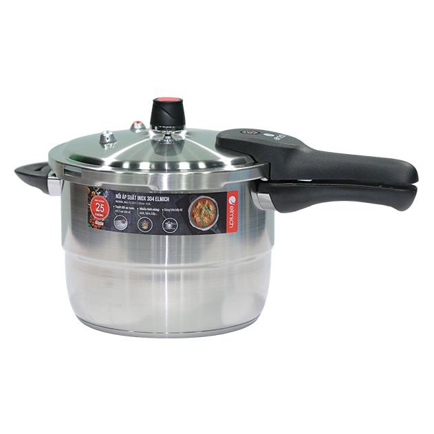 Nồi áp suất bếp từ inox 304 elmich el-3369/el-3371 4l/5.5l