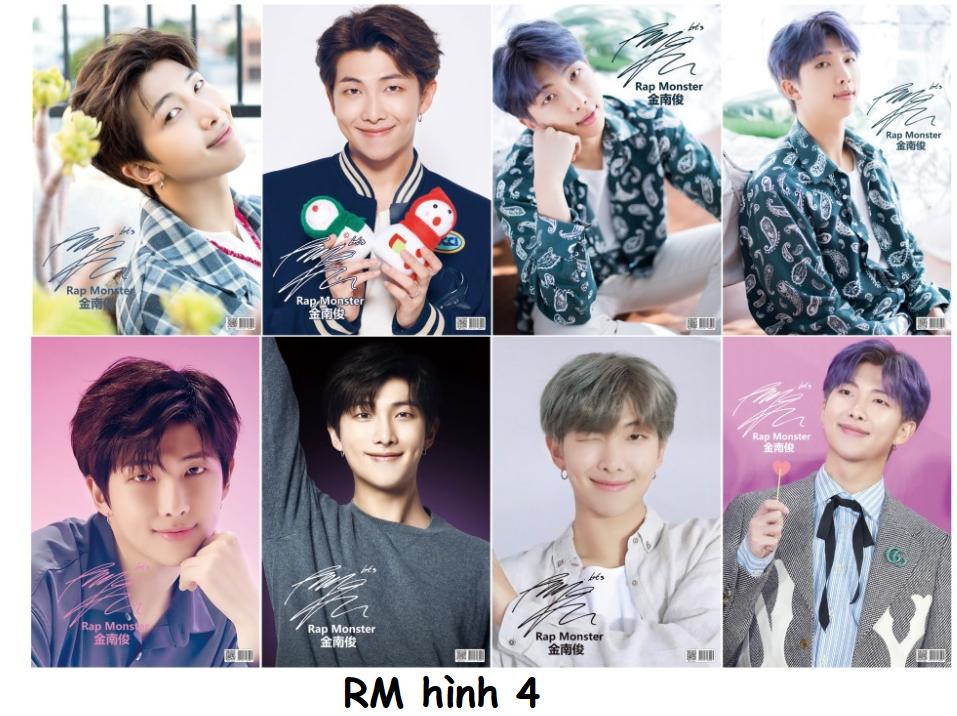 [HCM](Nhiều mẫu) Bộ 8 tấm poster áp phích treo tườngA3 BTS Jimin Jin Suga
