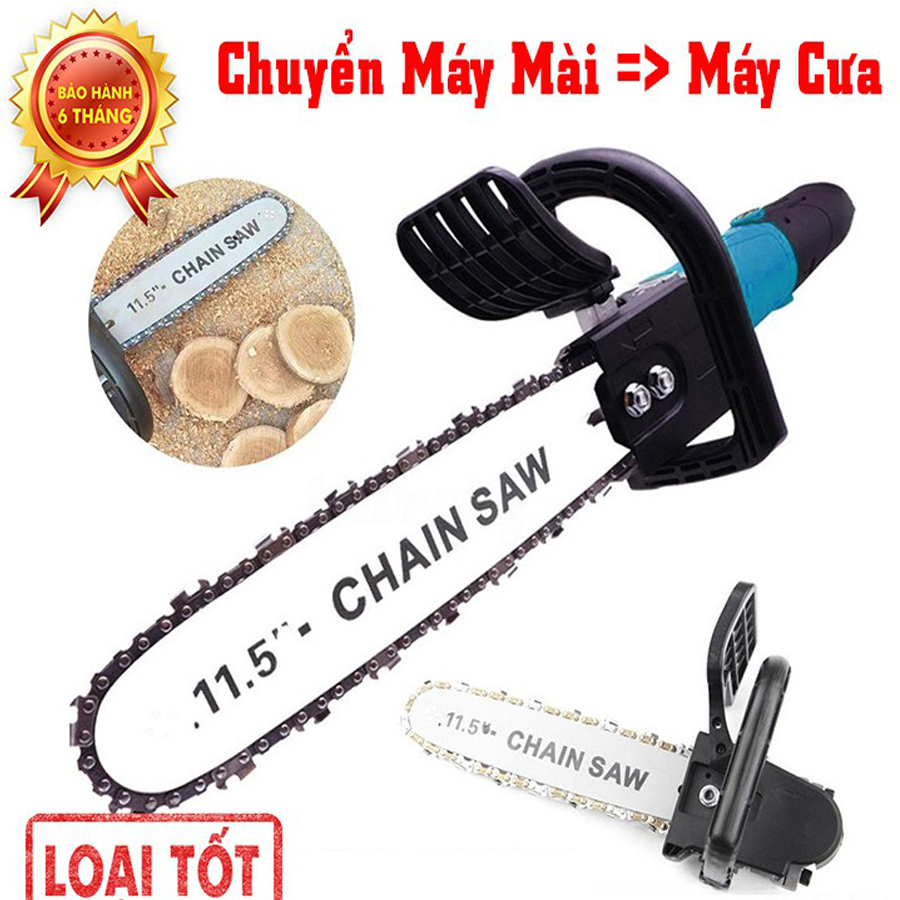 [Loại Tốt] Bộ Lam Cưa Xích Gắn Máy Mài CHAIN SAW - Có Bình Tra Dầu Tự Động Gắn Liền