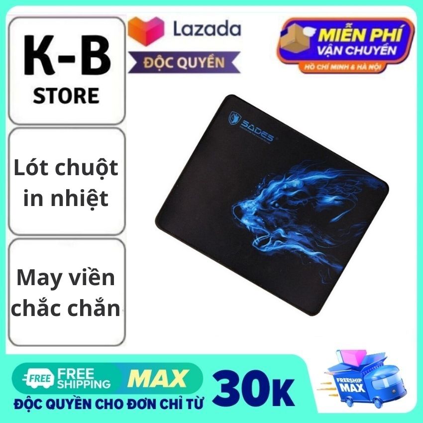 Lót chuột máy tính chơi game dài 210mm rộng 250mm dày 1.7mm chất liệu cao su tự nhiên, đế chống trượt giúp di chuột một cách dễ dàng