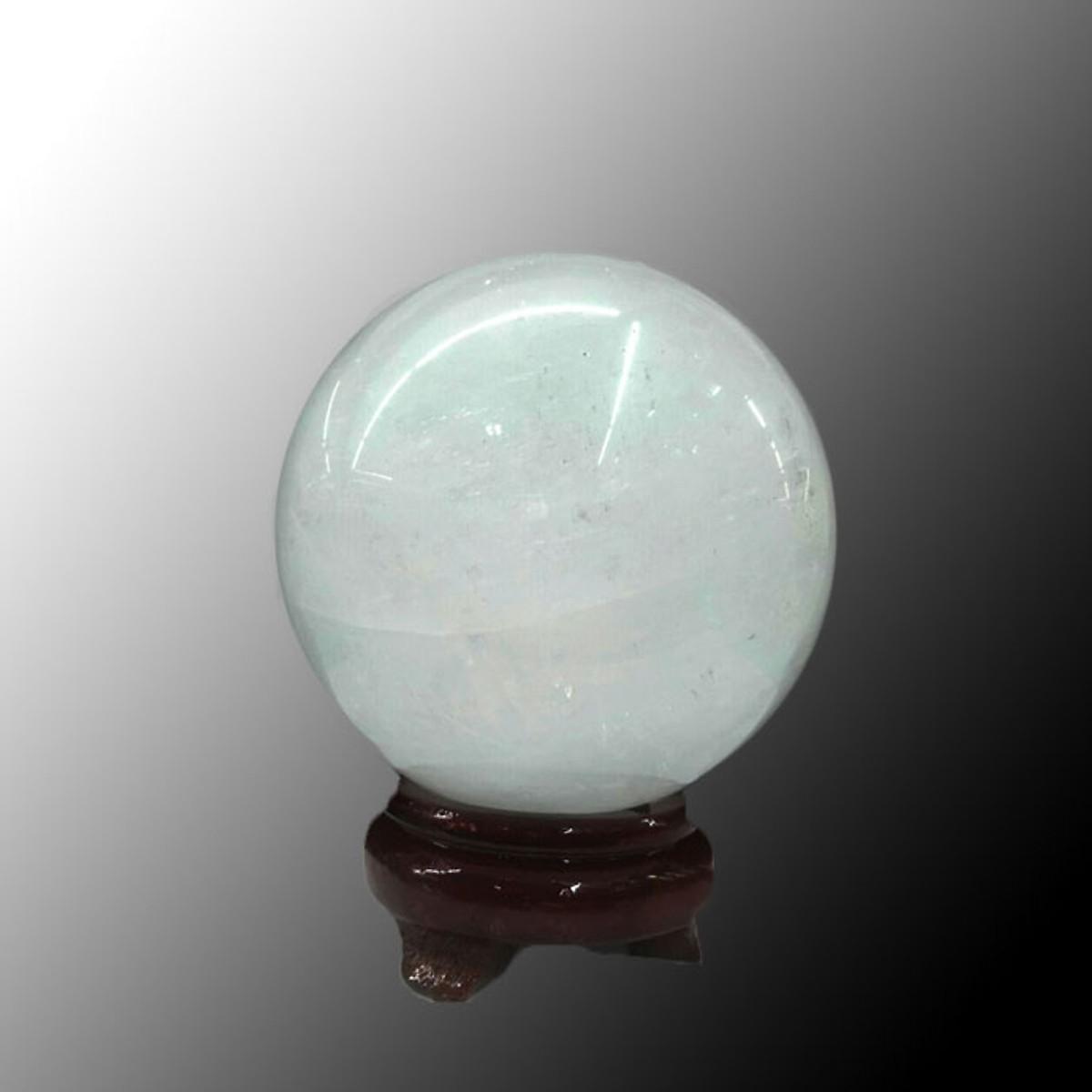 Quả Cầu phong thủy Thạch Anh Trắng đá tự nhiên