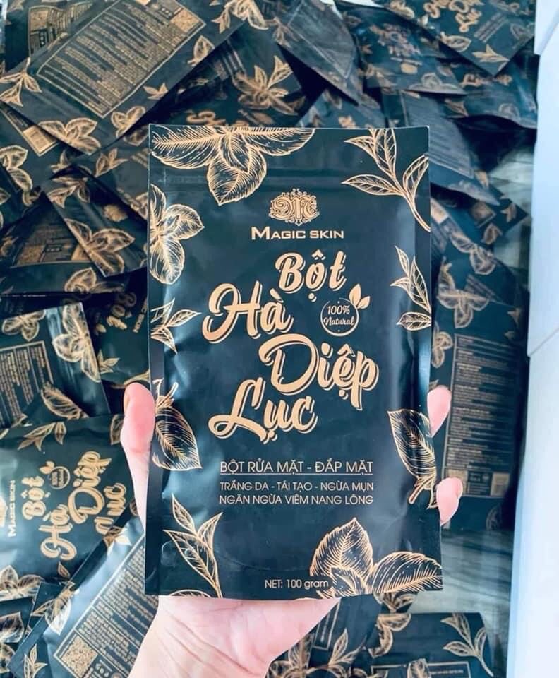 Bột hà diệp🌻freeship🌻hút mụn trắng da