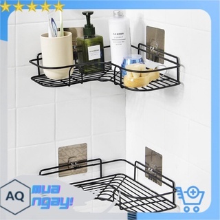 Kệ để đồ góc nhà tắm cao cấp, tặng kèm miếng dán tường chịu lực