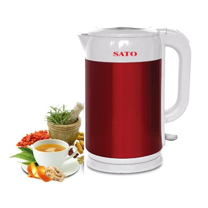 Ấm siêu tốc vỏ tôn sato st-1803