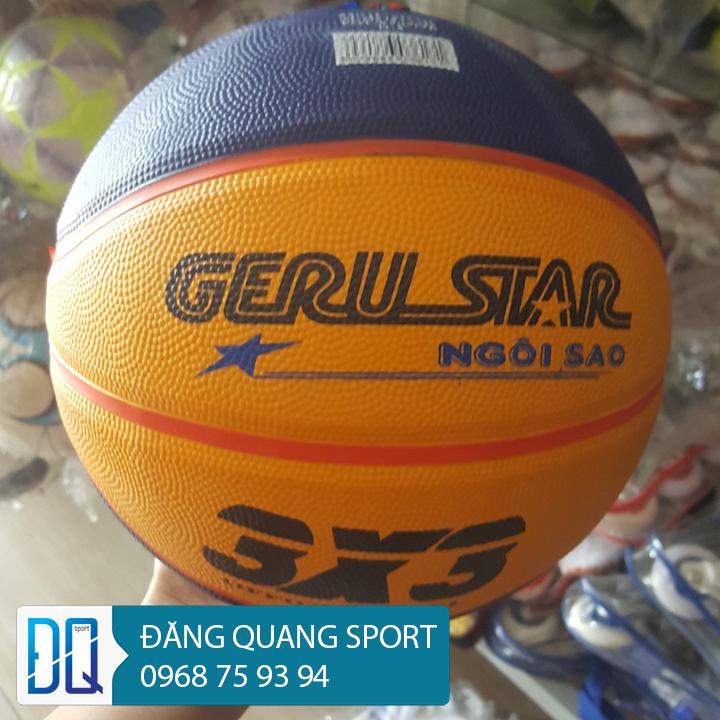 QUẢ BÓNG RỔ GERU STAR 3X3 SIZE 7 ( Tặng kèm 1 kim bơm bóng, 1 lưới đựng bóng).