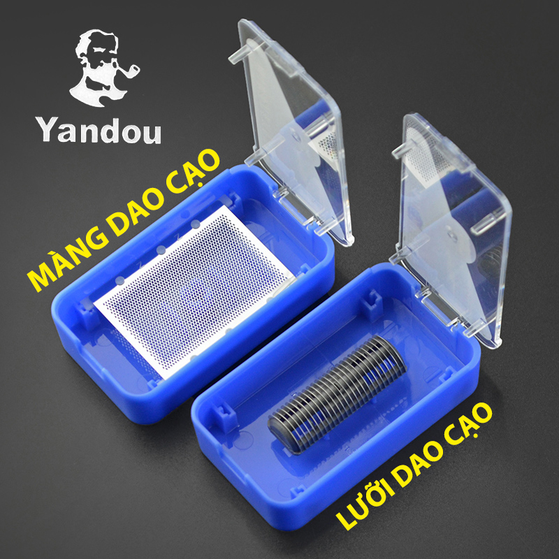 Lưỡi và màng cho máy cạo râu yandou sc-301u màu bạc và sc-316u màu vàng đồng