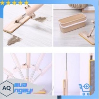 Chổi lau nhà, cây lau nhà thông minh tự vắt cực kho spin mop xoay 360 độ, tặng kèm 2 bông lau nhà