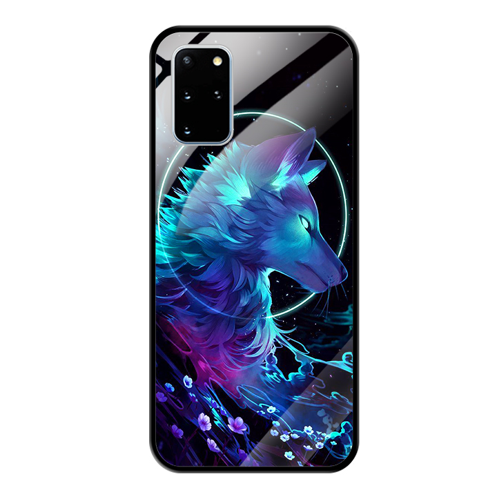Ốp lưng samsung galaxy s20 plus - mặt kính cường lực - 03097 0485 wolf
