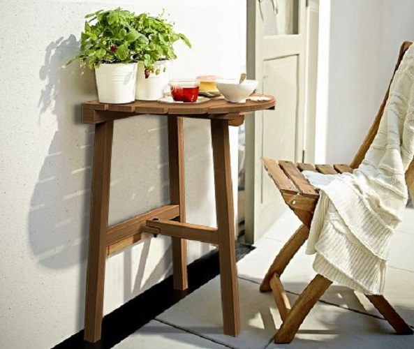 Bàn ban công xếp gọn, bàn xếp ốp tường, bàn trang trí sử dụng ngoài trời