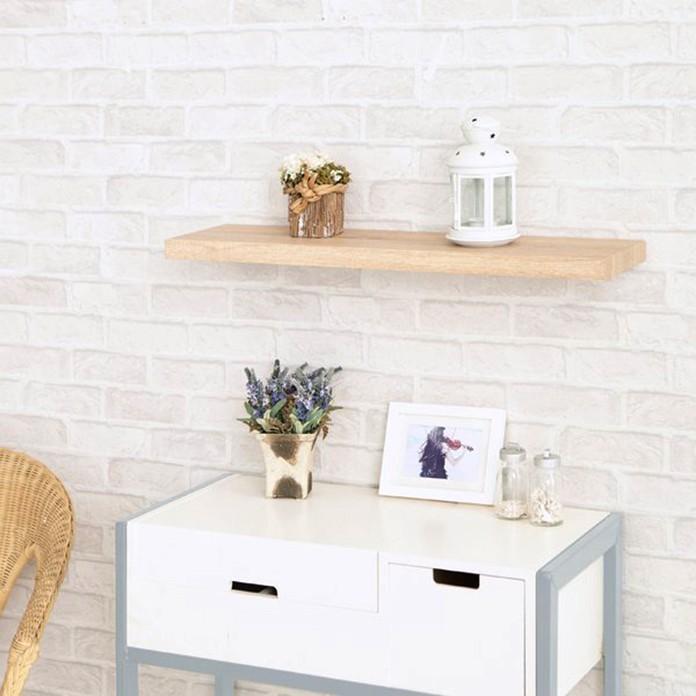 Kệ gỗ thông tự nhiên - kệ trang trí treo tường