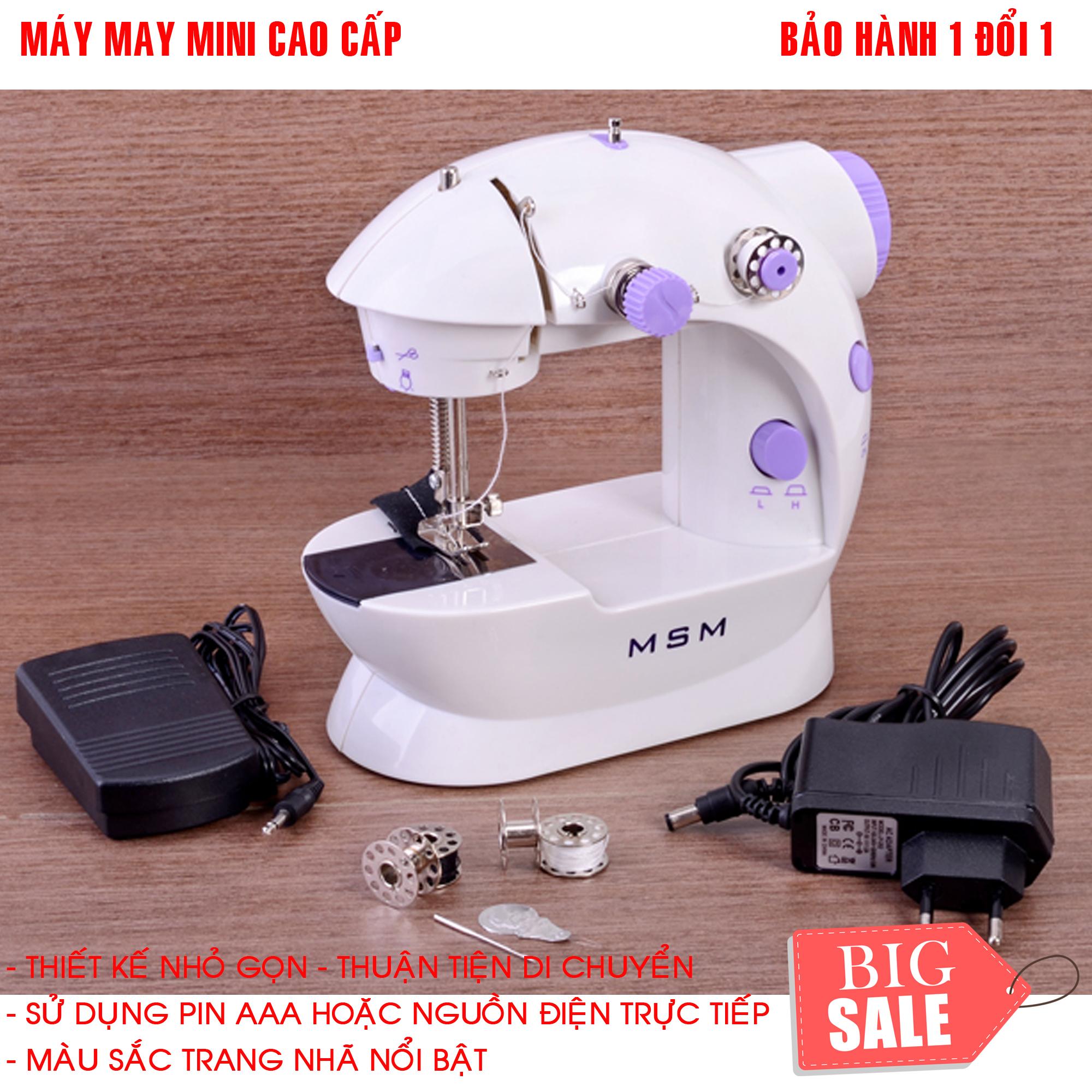 [HCM]May khau mini Giá máy may mini Máy may gia đình Máy khâu mini vắt sổ Máy may mini cầm tay Máy khâu cầm tay có bàn đạp - Máy may mini CMD thế hệ mới + ADAPTER + BÀN ĐẠP + tiện lợi