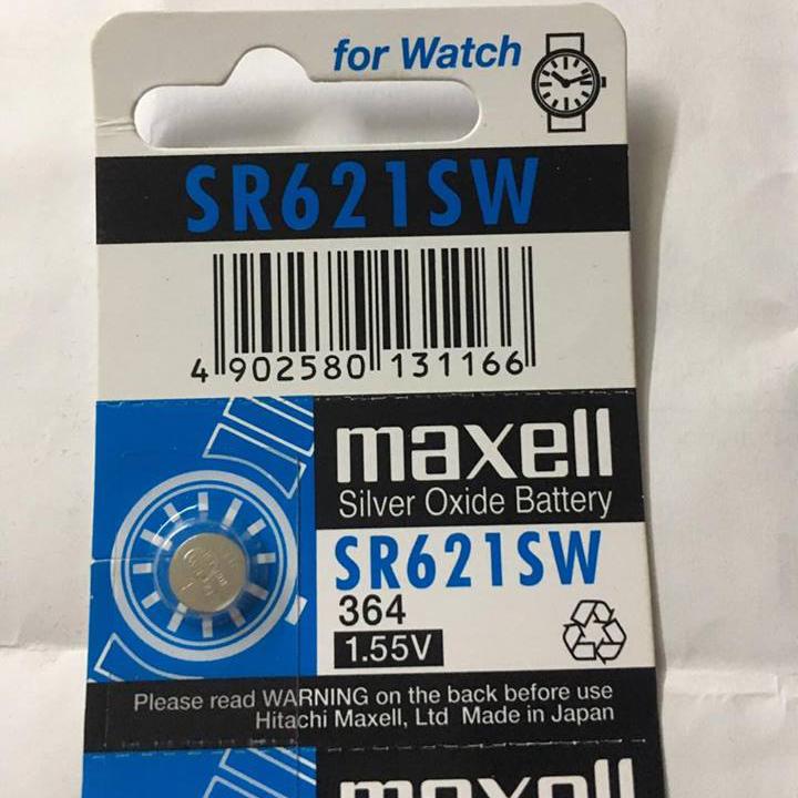 Pin nhật 621 maxell sr621sw 364 vỉ 1 viên