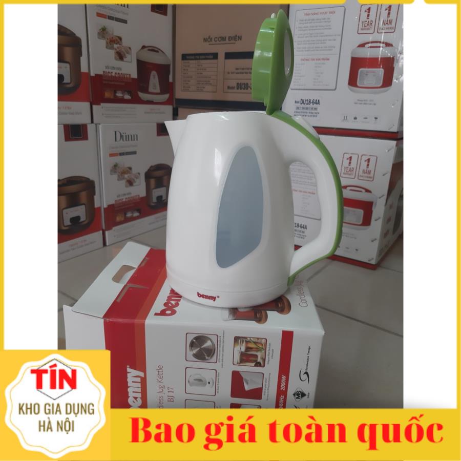 Bình đun siêu tốc Benny BJ17 1.7L Malaysia