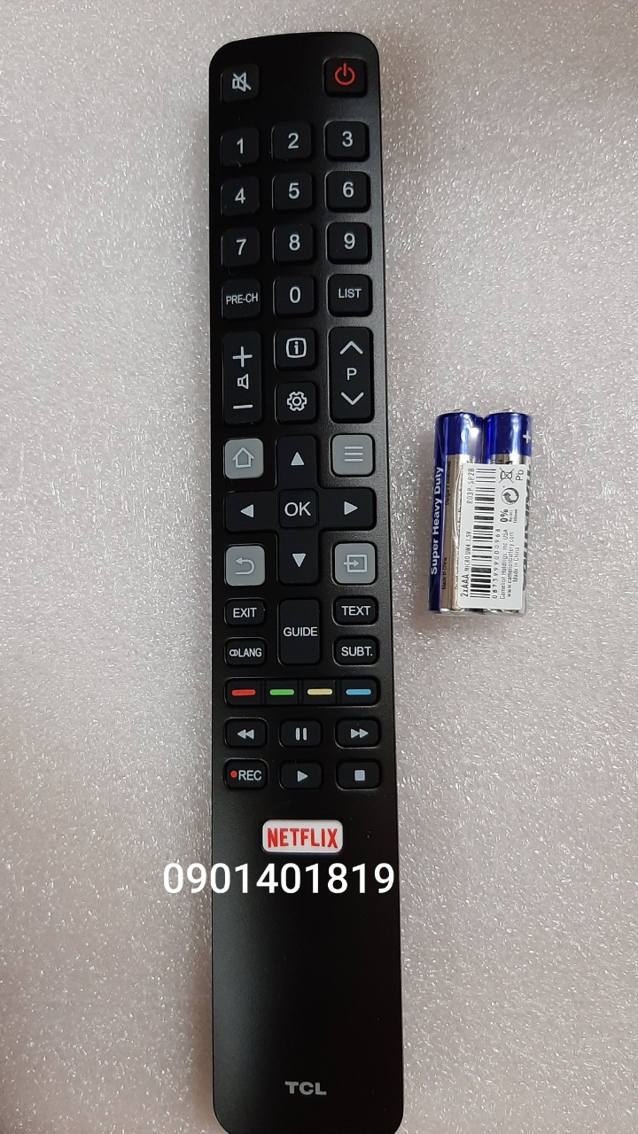Điều khiển Tivi TCL/Netflit dài(hàng xịn)