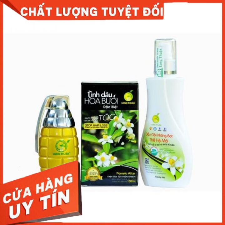 Bộ tinh dầu hoa bưởi đặc biệt - kích thích mọc tóc