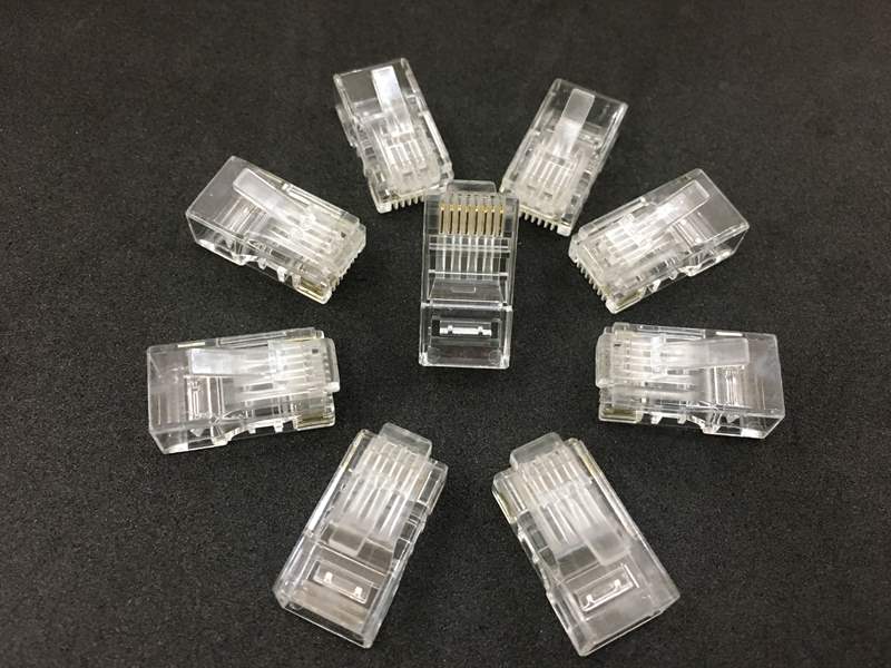 Đầu bấm mạng xuyên thấu RJ45 Cat5e Cat6 - 100 cái
