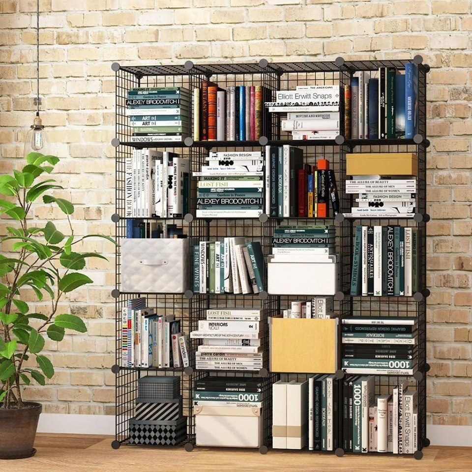 Tủ kệ 9 ô lắp ghép làm tủ sách, tủ quần áo thông minh tiện lợi bằng sắt loại 1 kèm chốt nhựa ABS siêu bền giá chỉ 675K [Kệ 9 Ô]