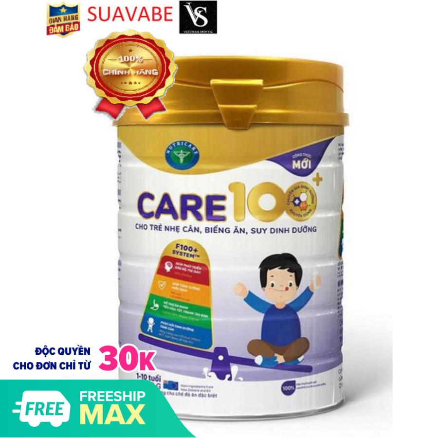 Sữa nutri care care 100 plus 900g