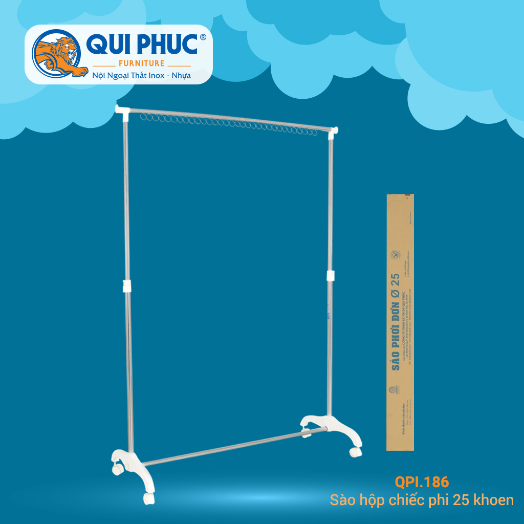 [HCM]Sào Phơi Đồ Đơn Inox - Sào Phơi Quần Áo Thông Minh Chắc Chắn Sào Phơi Diễm Phúc