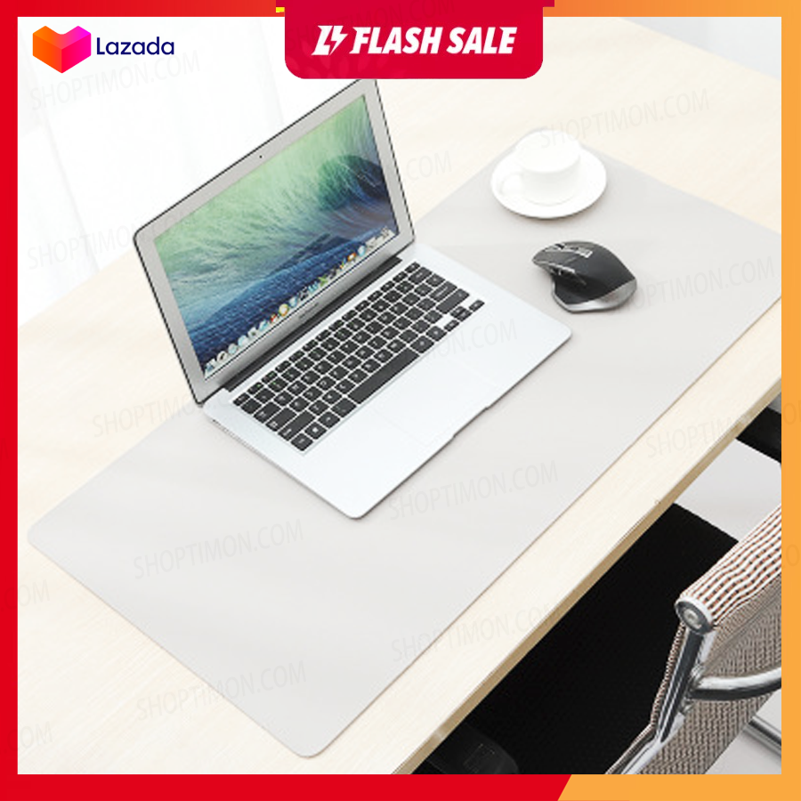 Thảm Da Trải Bàn Làm Việc Deskpad (40x80cm) - 2.0mm | Màu Xám Chì