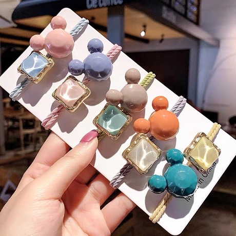 Combo 3 chiếc Cột Tóc Buộc Tóc Nữ Đẹp Dễ Thương Phong Cách Hàn Quốc Với Họa Tiết Đính Đá Vô Cùng Sang Trọng