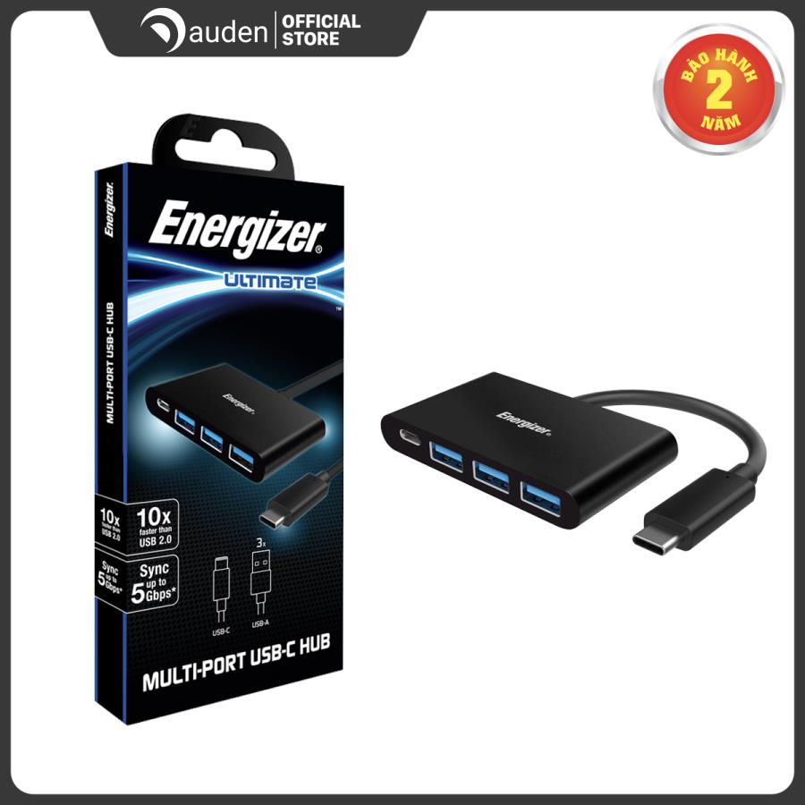 Bộ chuyển usb-c3.1 hub energizer 3usb-a/1usb-c - hc304ac
