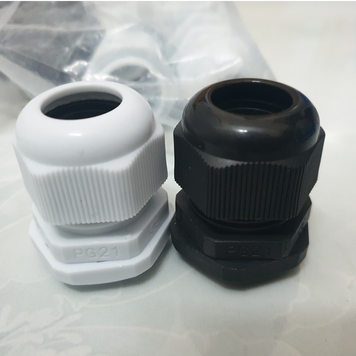 Ốc siết cáp PG7 màu trắng, màu đen 10 cái