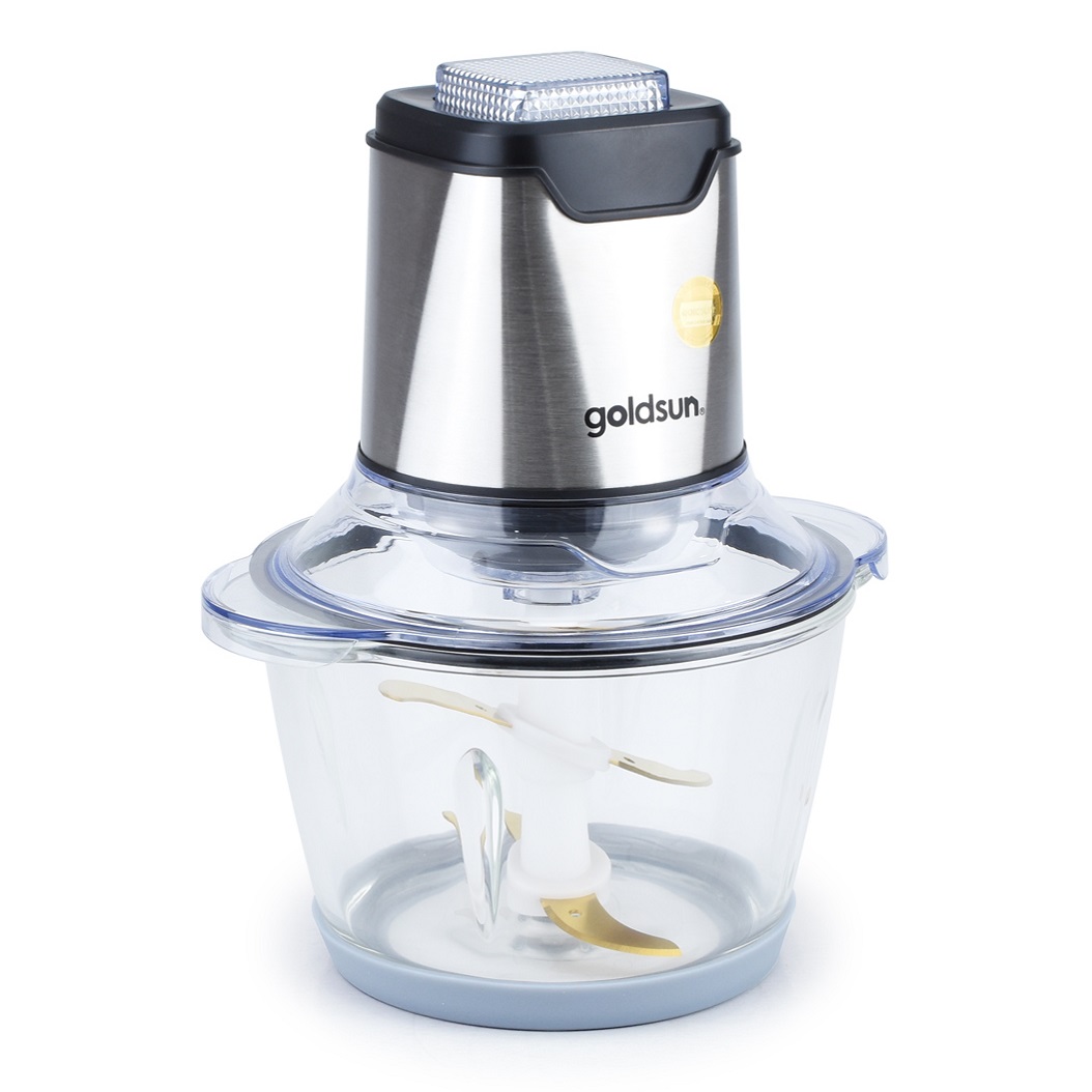 Máy xay thịt Goldsun CR2201 dung tích 1.2 lít - Lưỡi dao kép Inox 304 phủ Titanium - Công suất 300W - Bảo hành 12 tháng