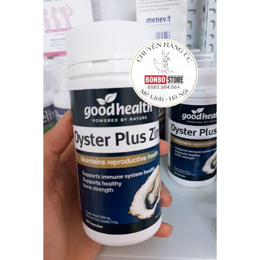 Tinh Chất Hàu Oyster Plus Good Health 60 Viên (Xuất Xứ: Úc)