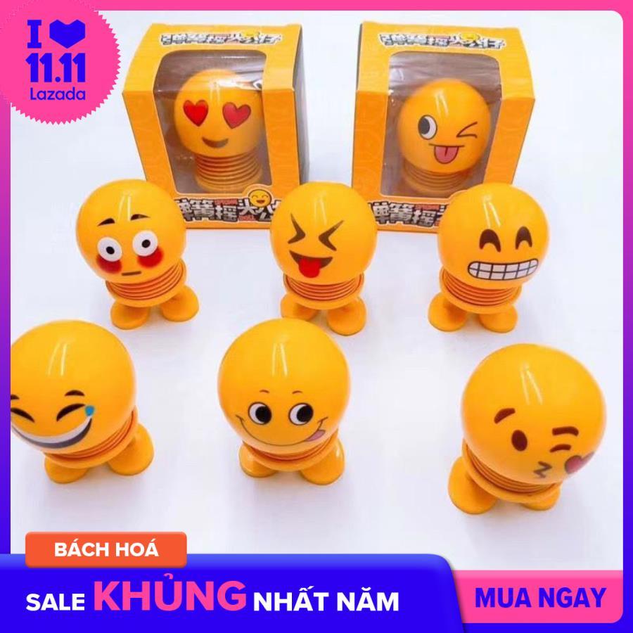 Thú nhún Emoji lò xo mặt cười ngộ nghĩnh, xã stress