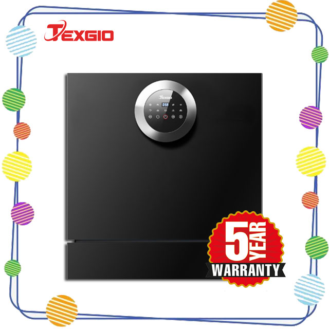 Texgio dishwasher tg-bi205, 8 place settings, free shipping, touch control, black colour, luxury