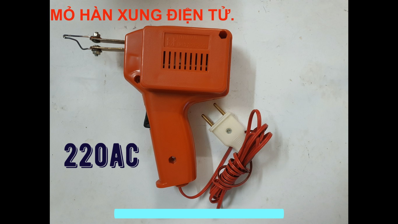 Mỏ hàn xung  220v  dùng linh kiện điện tử-DIY (Sản phẩm tự làm bằng tay)
