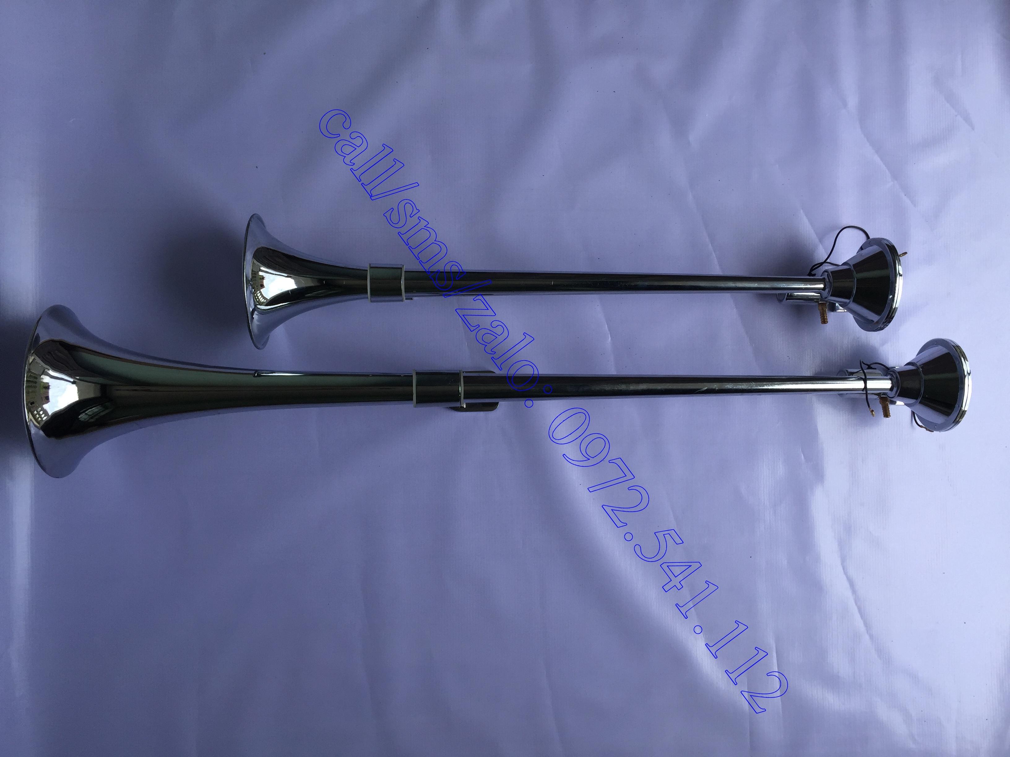 có video thử! cặp còi hơi, kèn hơi kèm nhại 1 mét và 74cm