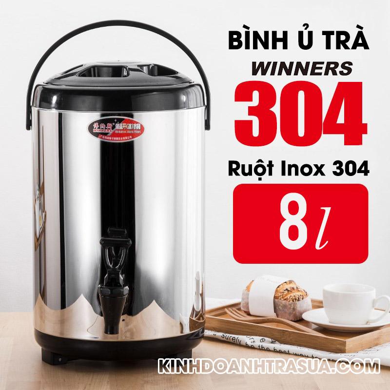 Bình ủ trà 8l winner - inox 304