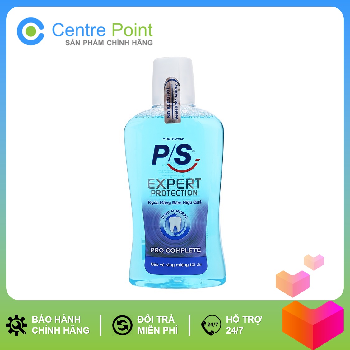 Nước súc miệng p/s pro complete 500ml
