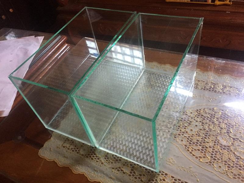 Bể cá mini  để bàn 30x14x15cm (tặng cây và thức ăn cá)