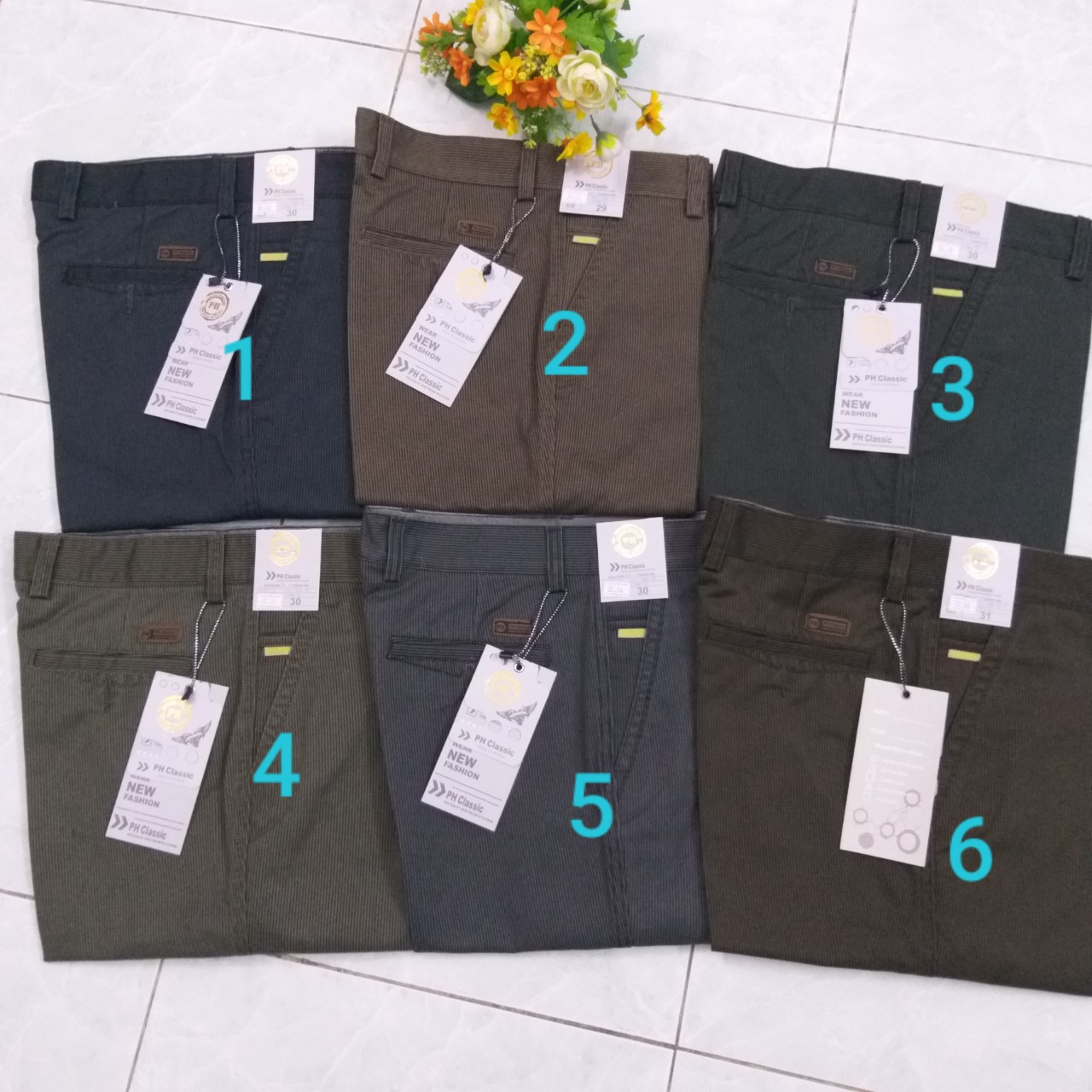 [HCM]Quần kaki trung niên caro kk32