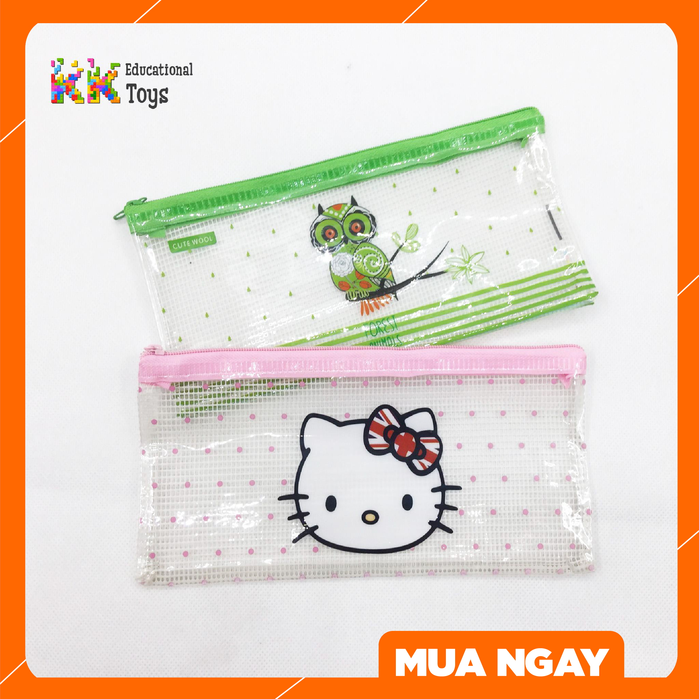 Đồ dùng học sinh: túi đựng bút, túi lưới đa năng - kkstore