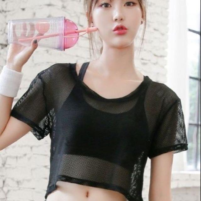 [HCM]ÁO LƯỚI CROPTOP THỂ THAO ĐI BIỂN TẬP GYM
