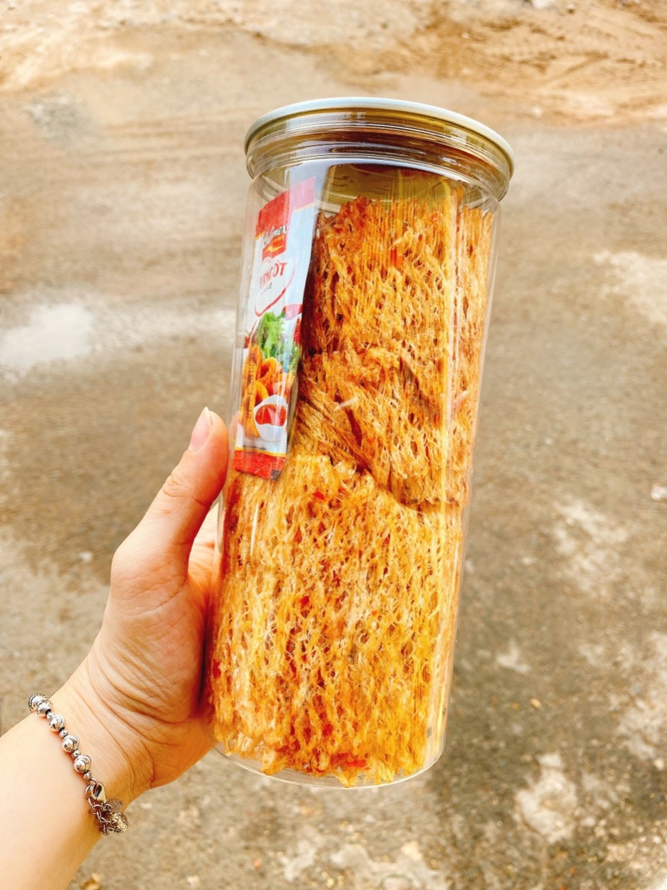 Mực cán tẩm vị 200gr nhà của béo