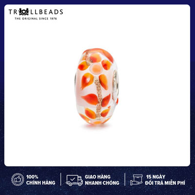 Trollbeads bead thuỷ tinh cao cấp dream blossom tglbe-10459