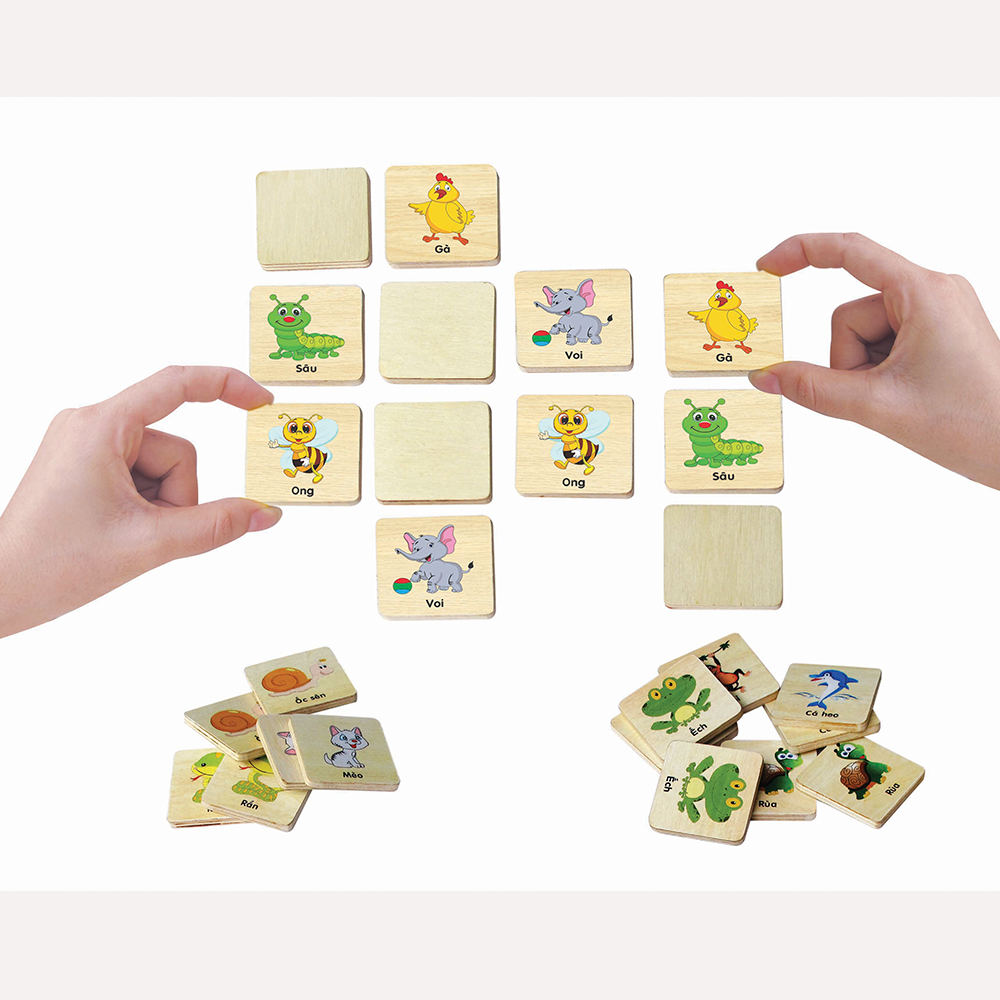 Tìm hình con vật giống nhau bằng gỗ Winwintoys - 64222